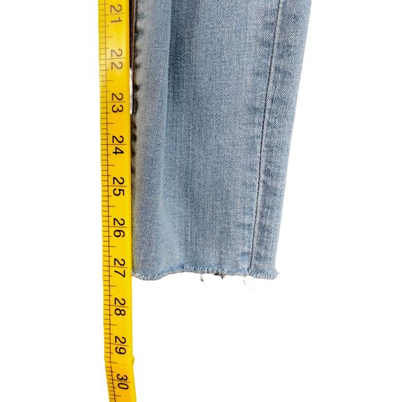 GAP Light Wash True Skinny High Rise Raw Hem Womens Size‎ 25R - Picture 8 of 8